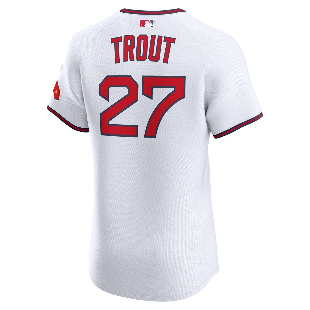 Mike Trout Los Angeles Angels Alternate 2 Elite Jersey - White