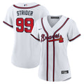 Spencer Strider Atlanta Braves Women's Home Replica Jersey - White