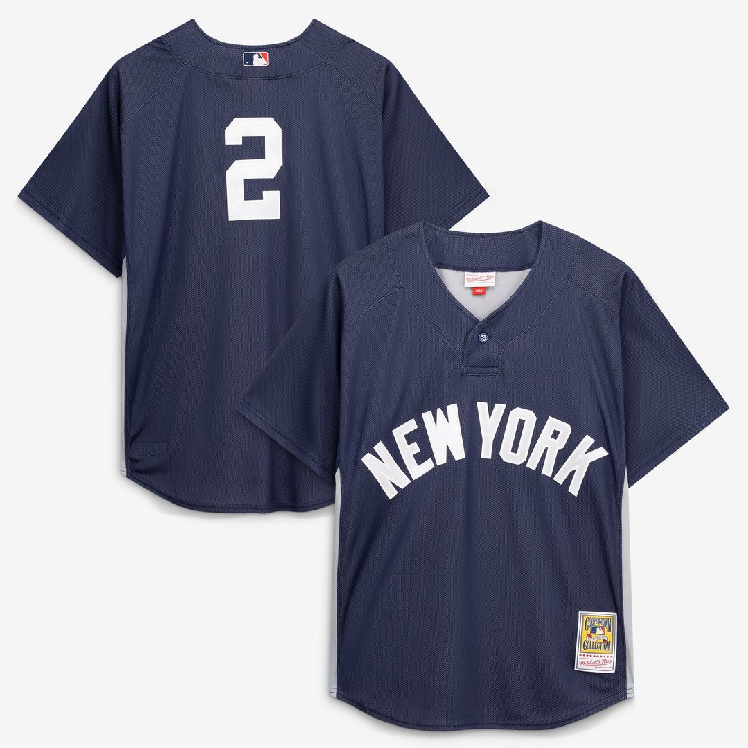 Derek Jeter New York Yankees Authentic Batting Practice Jersey - Navy