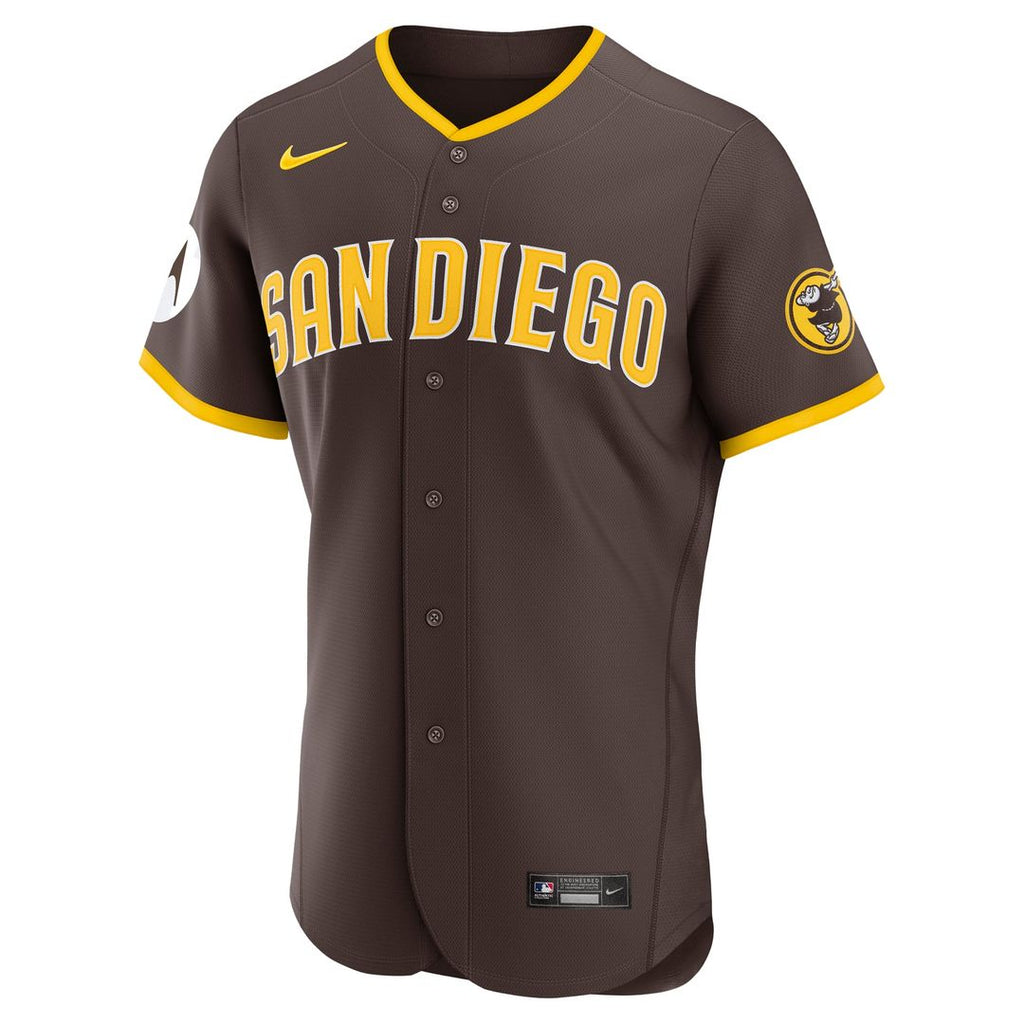 San Diego Padres Road Sponsor Patch Authentic Jersey - Brown