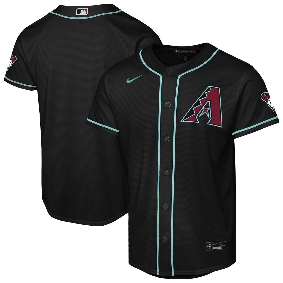 Arizona Diamondbacks Youth Alternate Stadium Jersey - Black