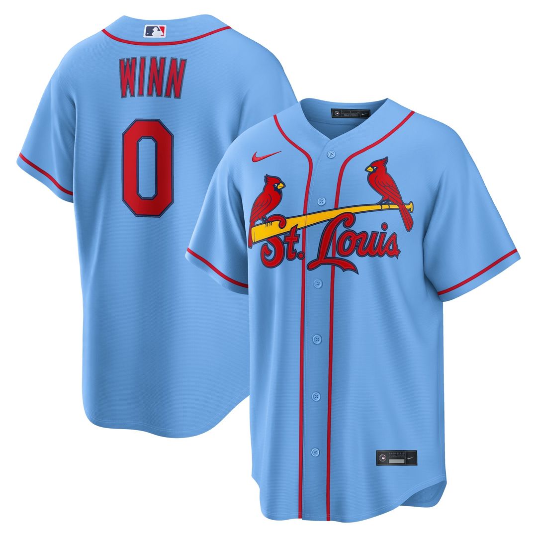 Masyn Winn St. Louis Cardinals Alternate Replica Jersey - Light Blue