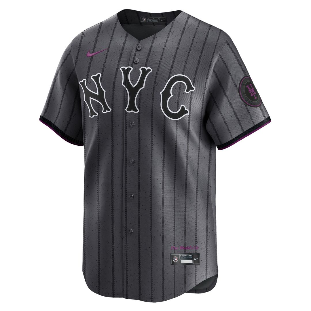 New York Mets 2024 City Connect Limited Jersey - Graphite