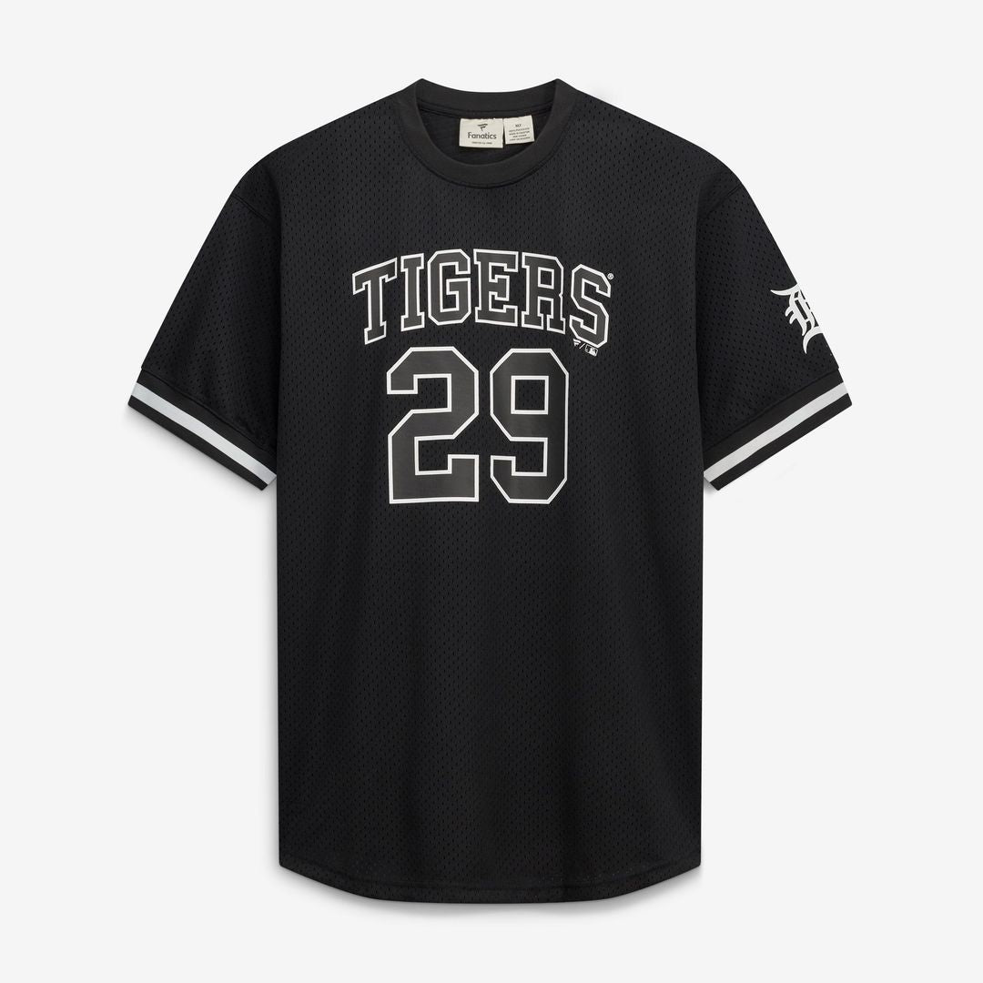 Tarik Skubal Detroit Tigers Fanatics Big & Tall Heavyweight Mesh Jersey - Black/White