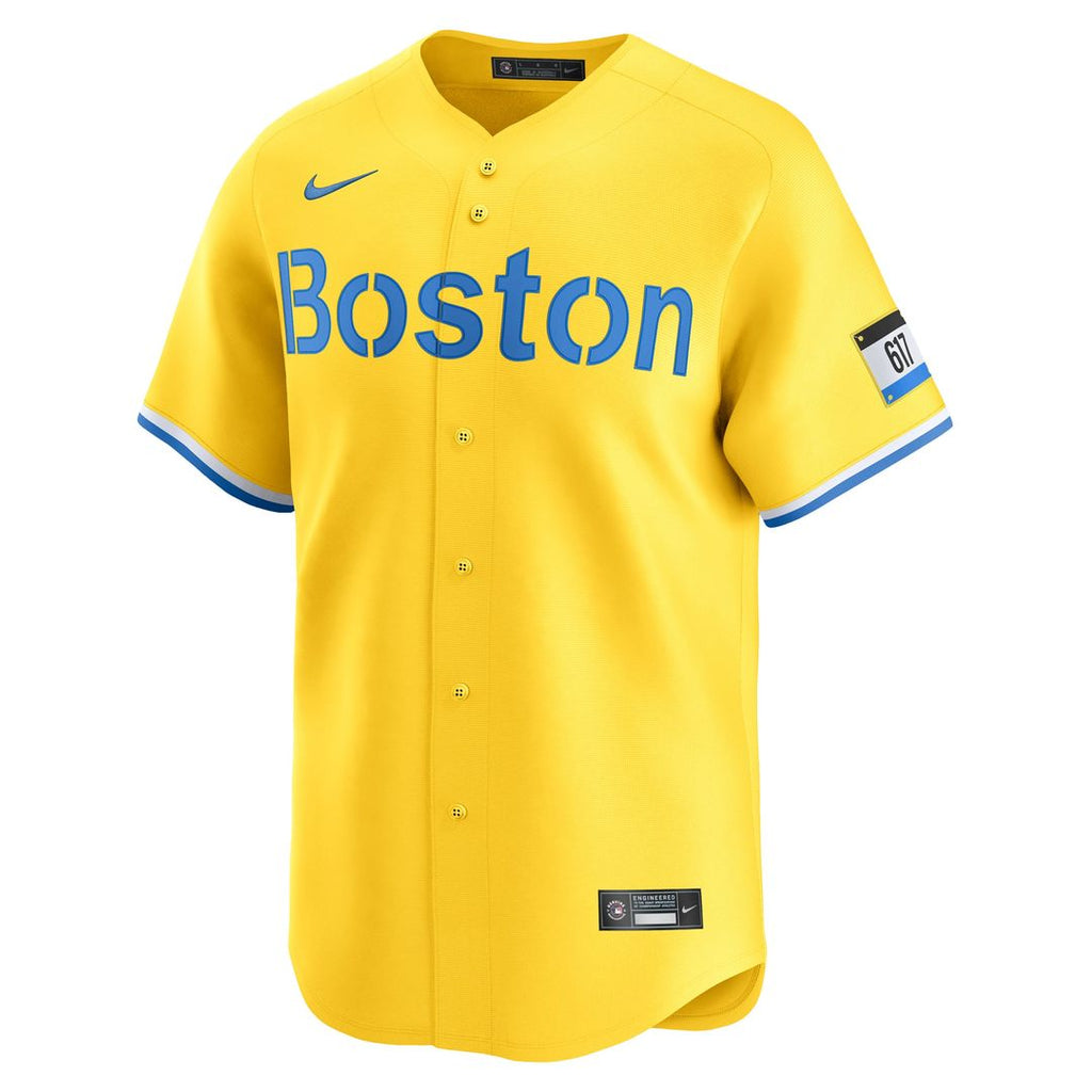 David Ortiz Boston Red Sox City Connect Retired Player Jersey - Gold