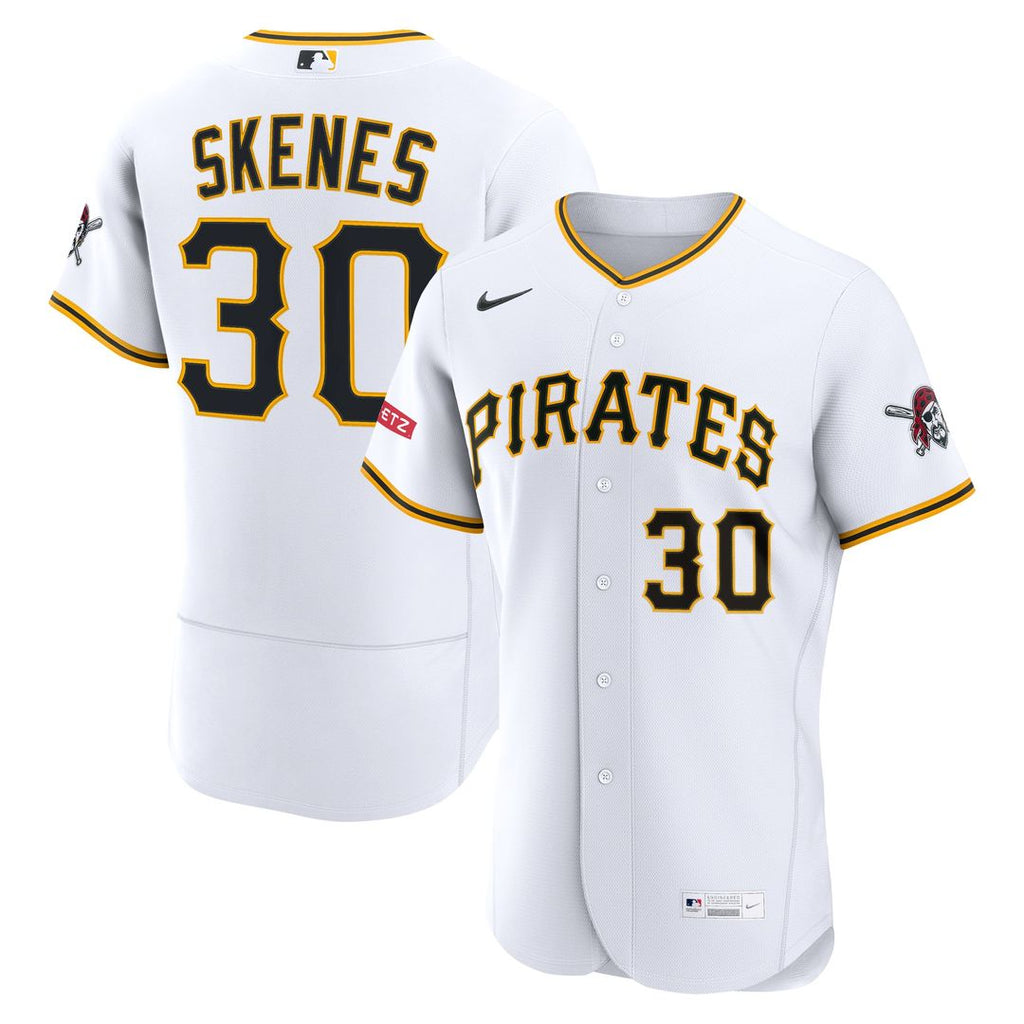 Paul Skenes Pittsburgh Pirates Home Authentic Sponsor Patch Jersey - White
