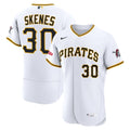 Paul Skenes Pittsburgh Pirates Home Authentic Sponsor Patch Jersey - White