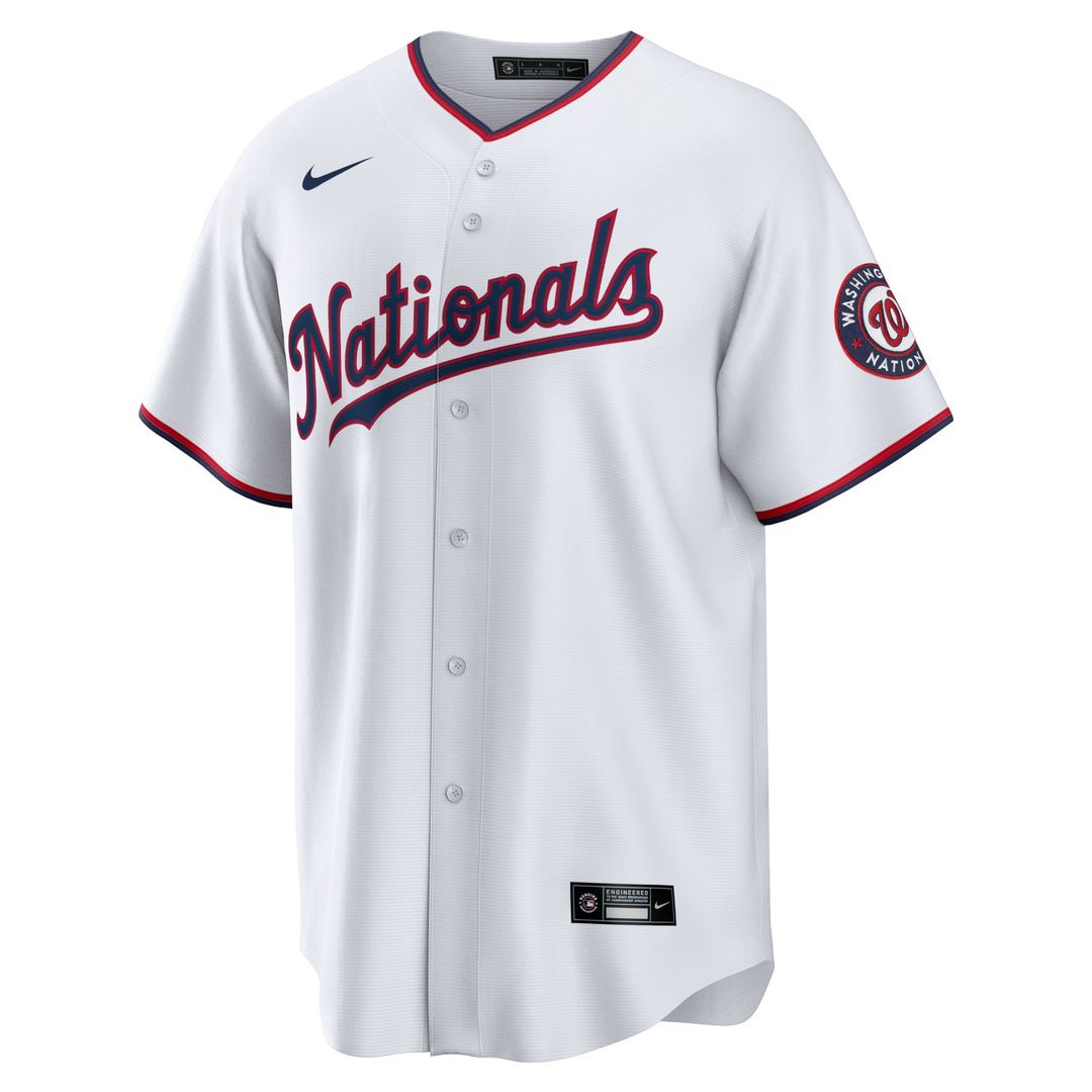 Washington Nationals Home Blank Replica Jersey - White
