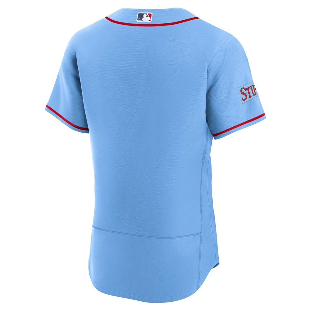 St. Louis Cardinals Alternate Sponsor Patch Authentic Jersey - Light Blue
