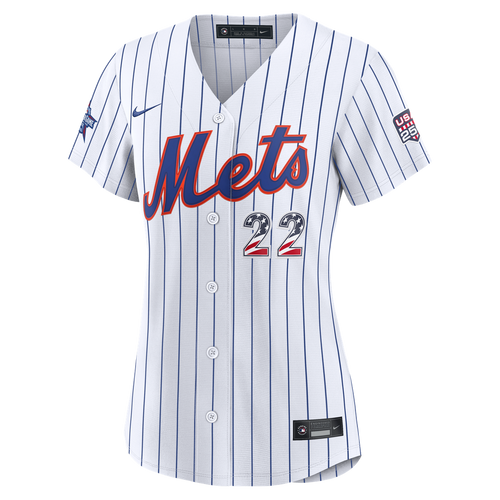 2026 All - Star Edition Stars & Stripes Women's New York Mets Juan Soto White Stadium Jersey
