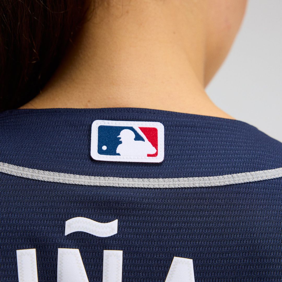Ronald Acuña Jr. Atlanta Braves Women's Alternate Replica Player Jersey - Navy