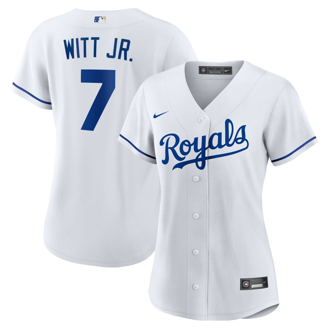 Bobby Witt Jr. Kansas City Royals Women's Home Replica Player Jersey - White