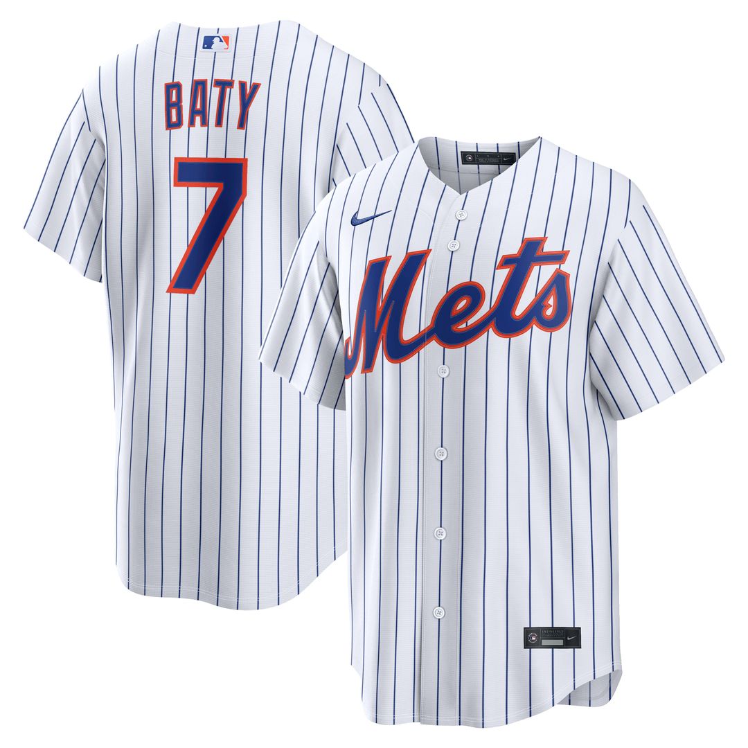 Brett Baty New York Mets Home Replica Jersey - White