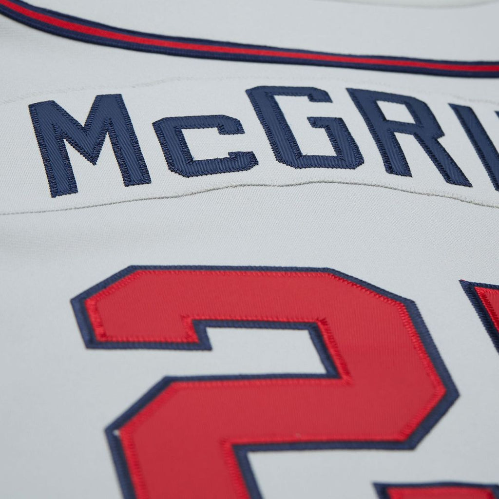 Fred McGriff Atlanta Braves 1995 Throwback Authentic Jersey - Gray