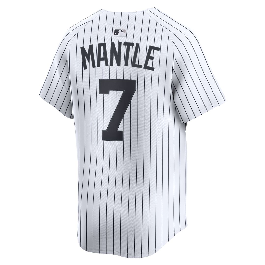 Mickey Mantle New York Yankees Home Limited Player Jersey - White