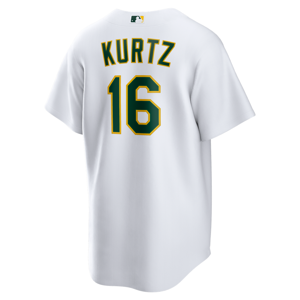 Nick Kurtz Athletics Home Replica Player Jersey - White