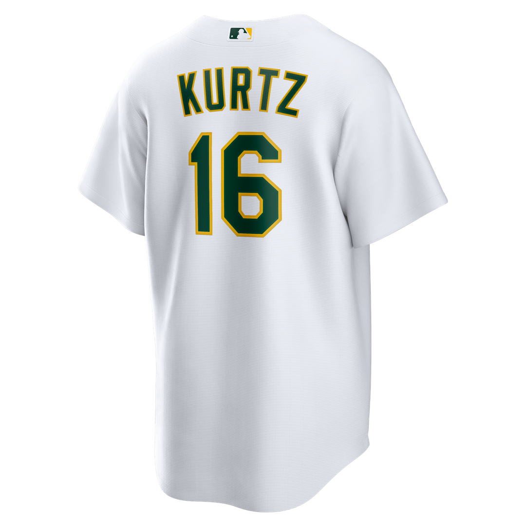 Nick Kurtz Athletics Home Replica Player Jersey - White