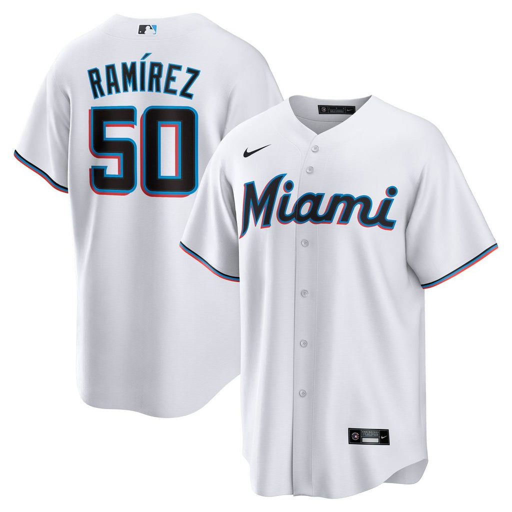 Agustín Ramírez Miami Marlins Home Replica Jersey - White