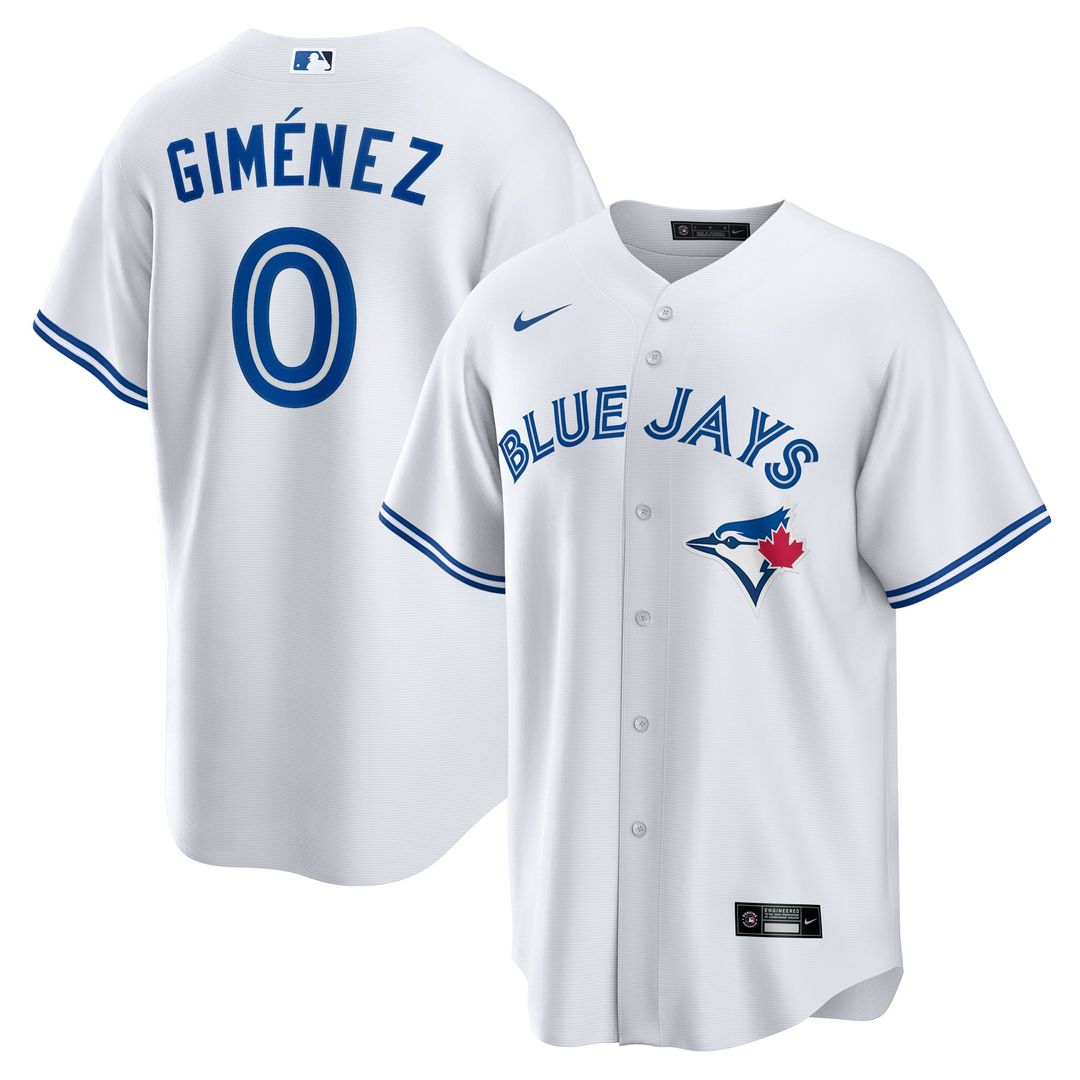 Andres Gimenez Toronto Blue Jays Home Replica Jersey - White