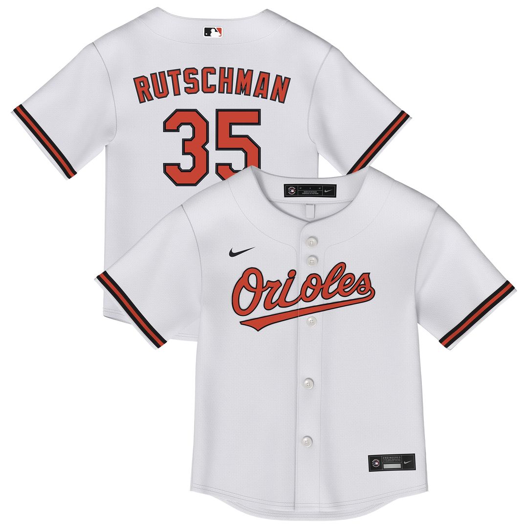 Adley Rutschman Baltimore Orioles Toddler Home Replica Jersey - White