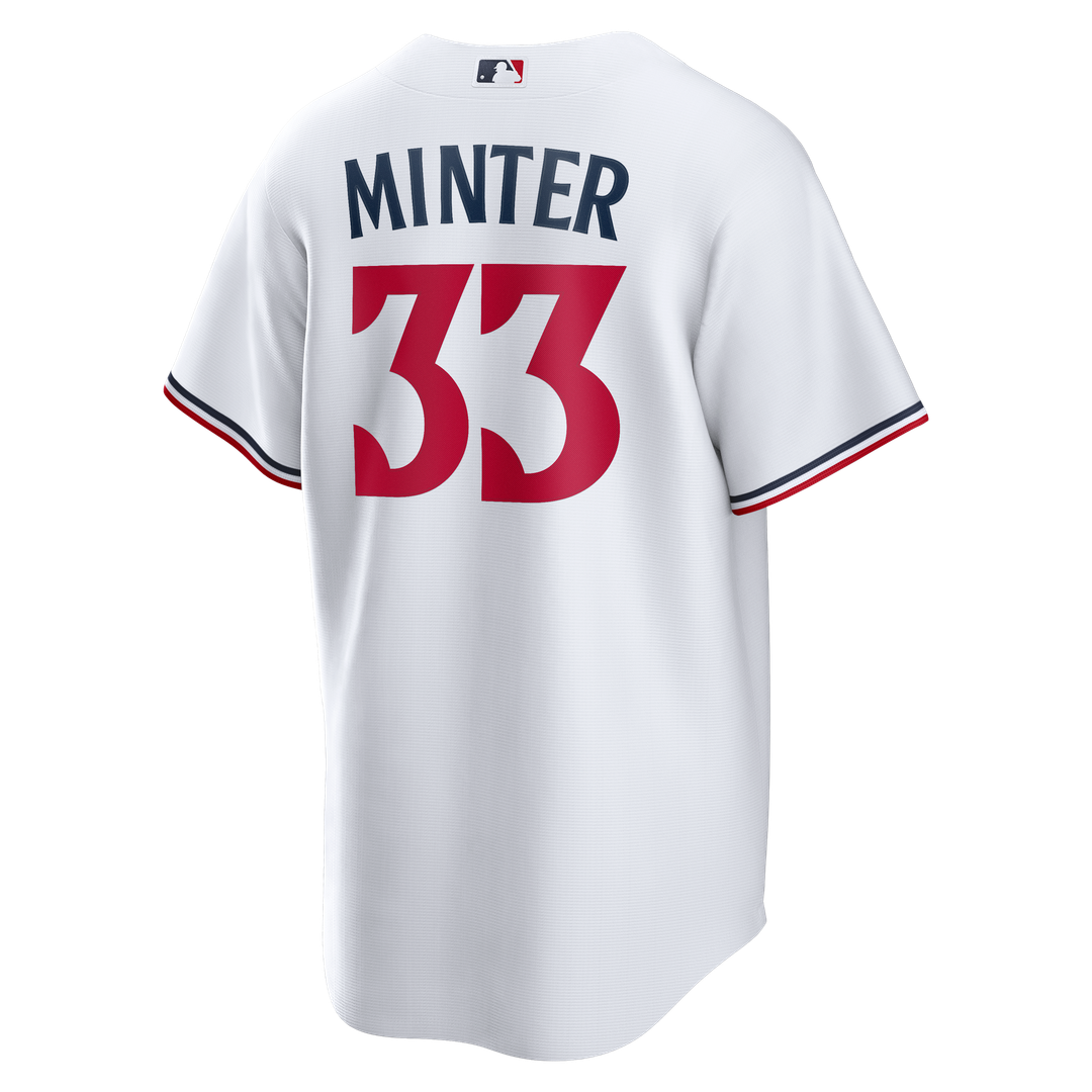 A.J. Minter Minnesota Twins Home Replica Jersey - White