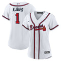 Ozzie Albies Atlanta Braves Women's Home Replica Jersey - White