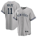 Anthony Volpe New York Yankees Road Replica Jersey - Gray