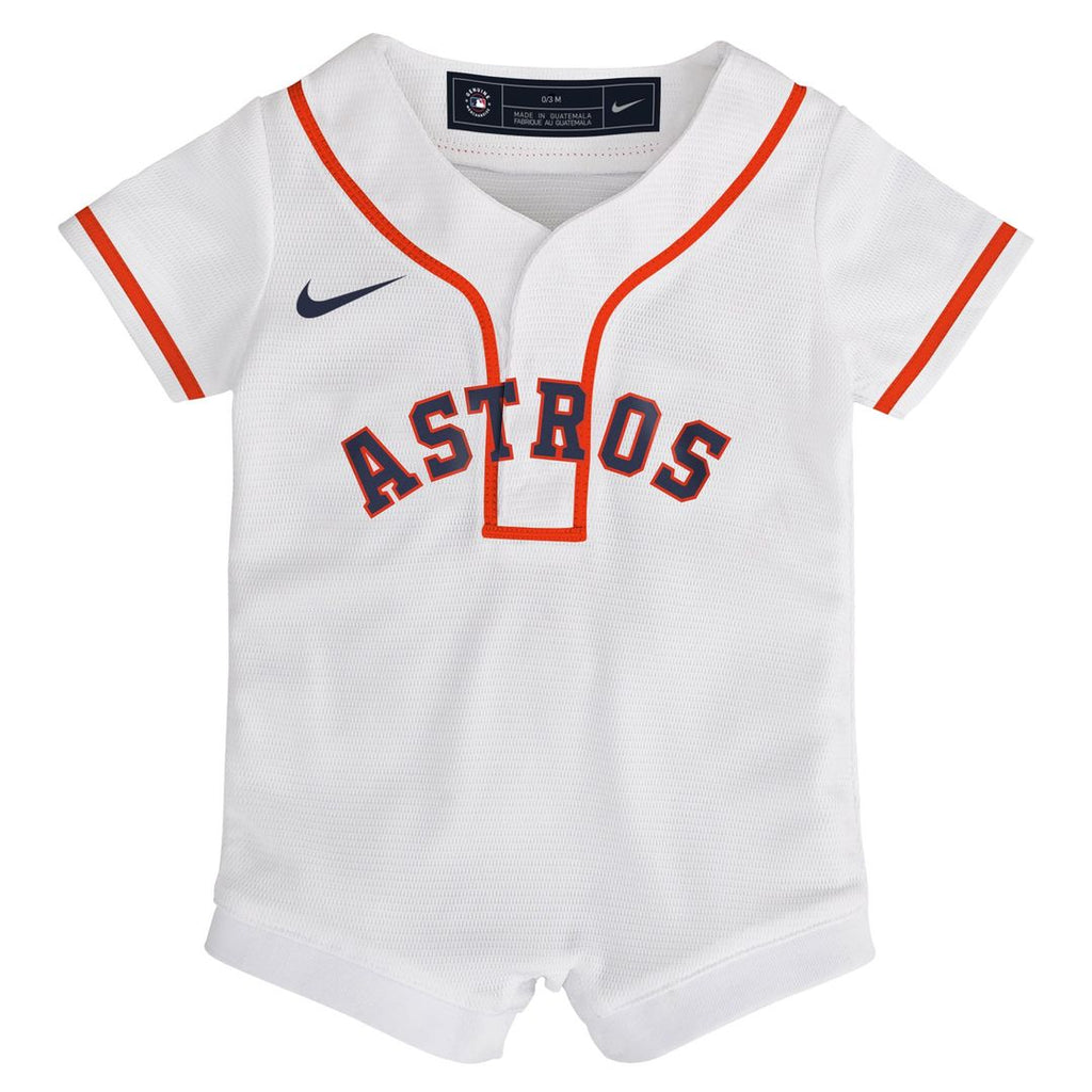 Houston Astros Newborn Home Replica Romper Jersey - White