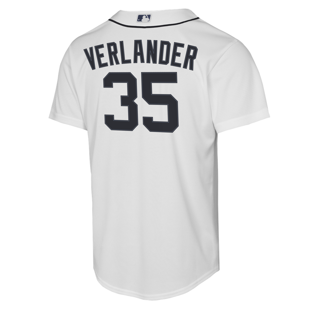 Justin Verlander Detroit Tigers Youth Home Replica Jersey - White