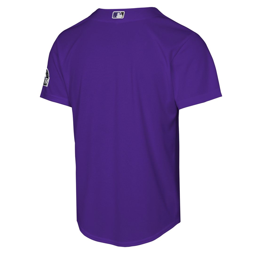 Colorado Rockies Youth Alternate 2 Stadium Jersey - Purple