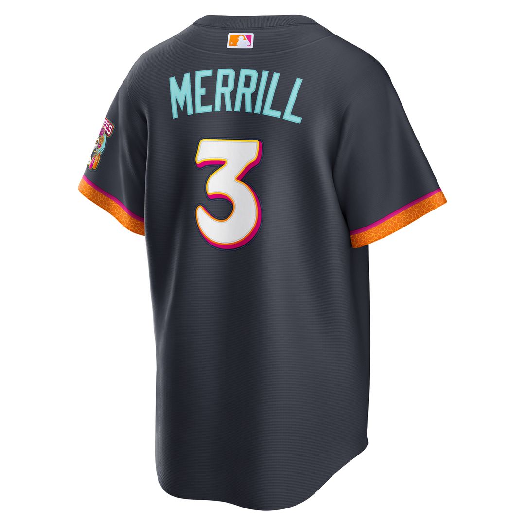 Jackson Merrill San Diego Padres 2026 City Connect Stadium Jersey - Obsidian