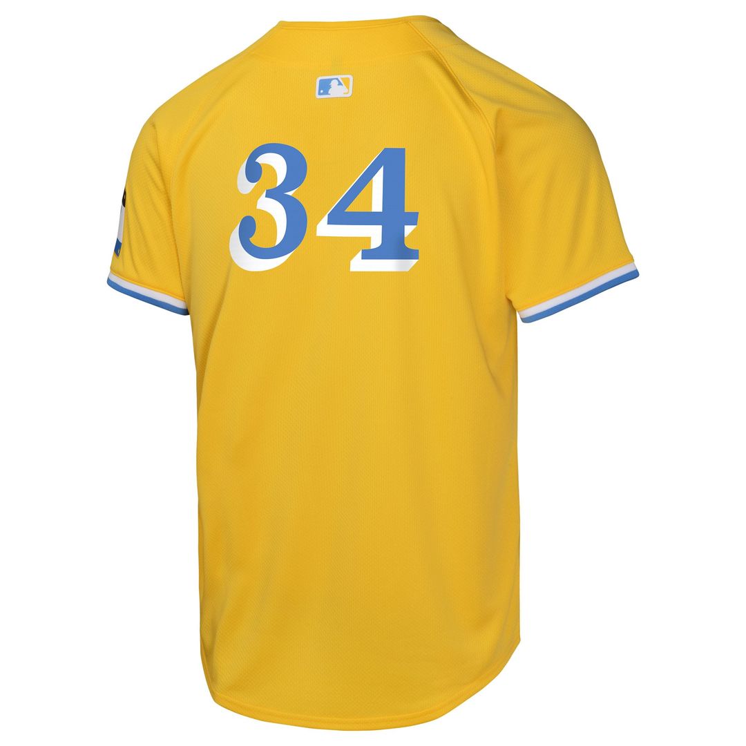 David Ortiz Boston Red Sox Youth City Connect Limited Player Jersey - Gold