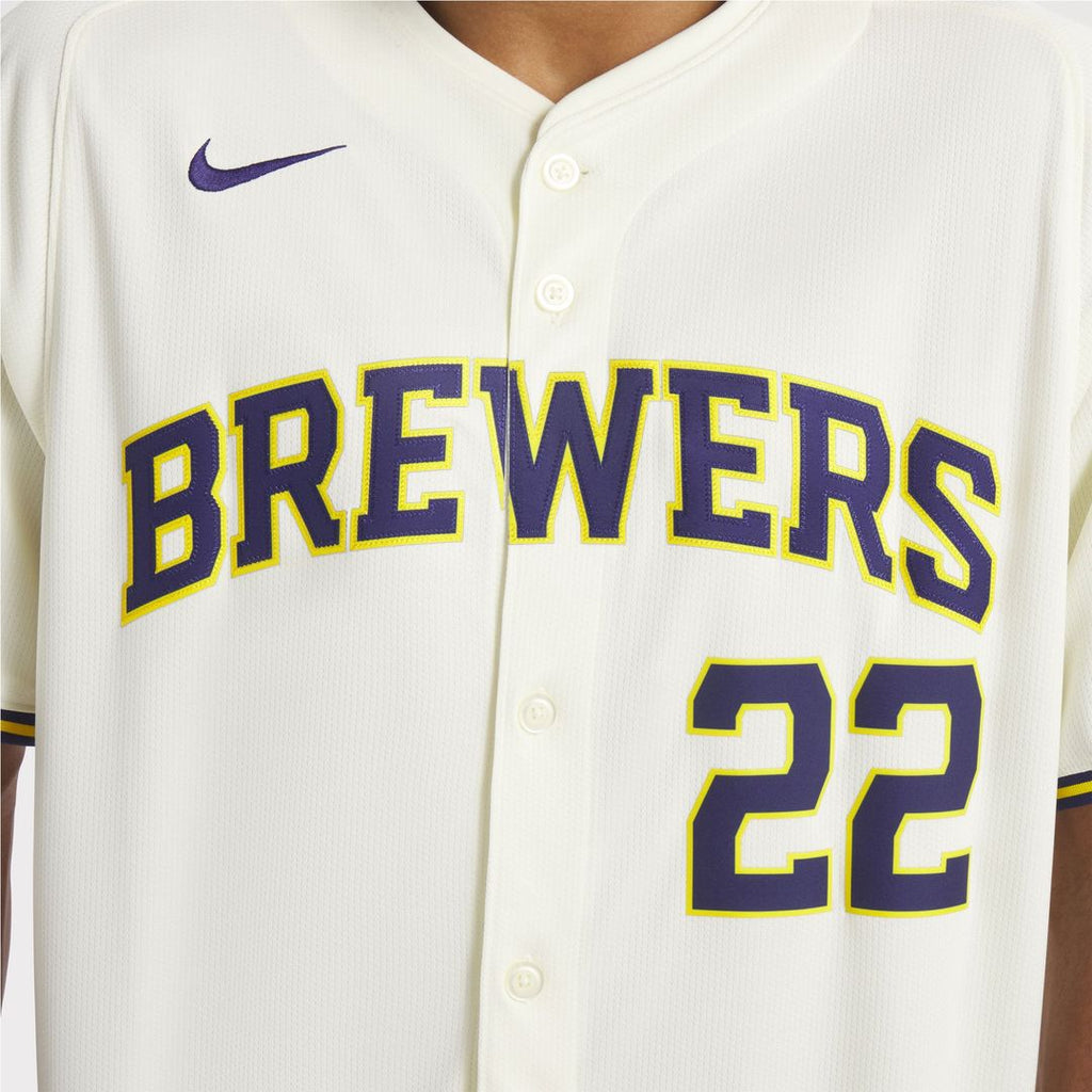 Christian Yelich Milwaukee Brewers Home Limited Player Jersey - Cream