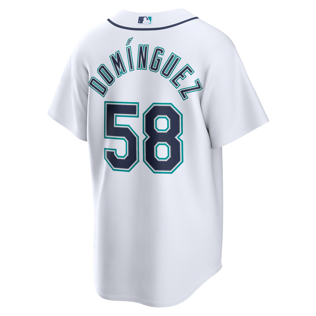 Seranthony Domínguez Seattle Mariners Home Replica Jersey - White