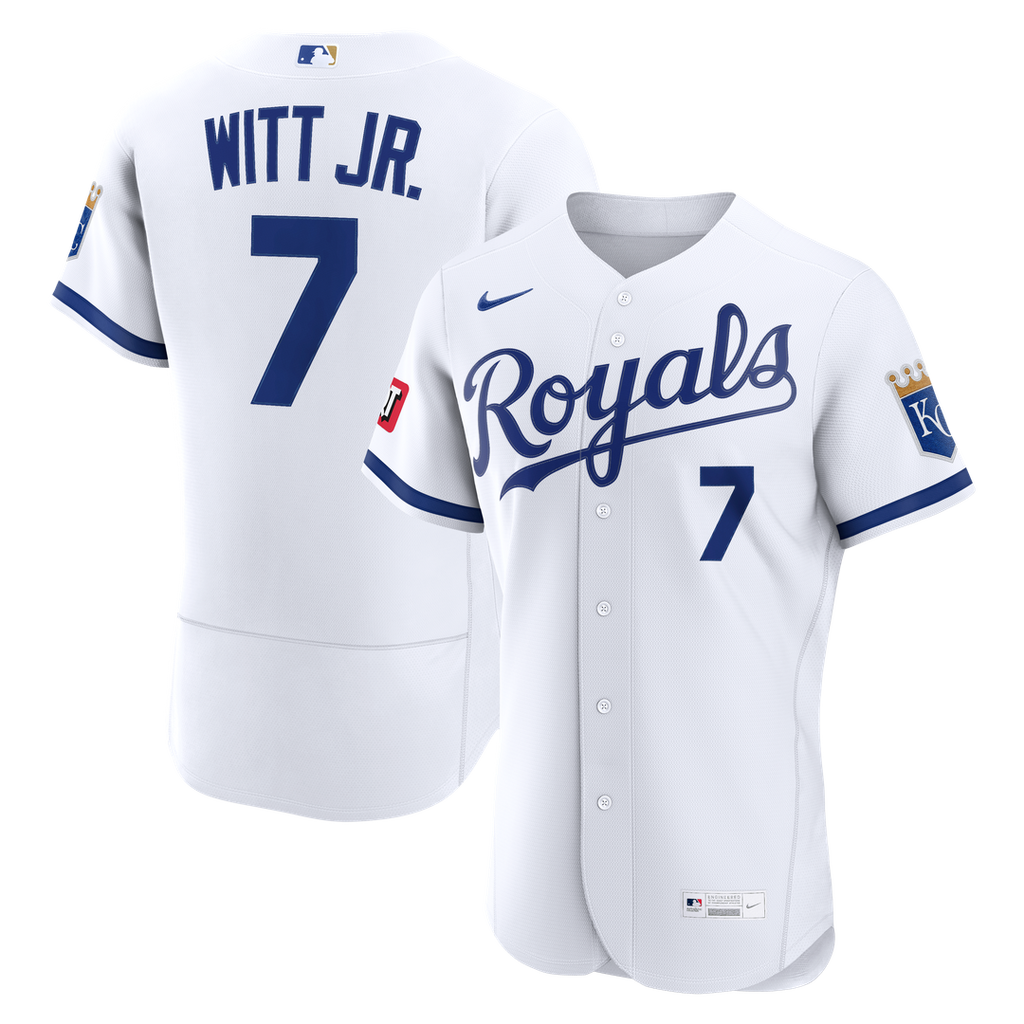 Bobby Witt Jr. Kansas City Royals Home Authentic Sponsor Patch Jersey - White