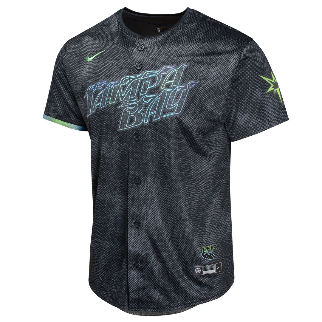 Shane McClanahan Tampa Bay Rays Youth 2024 City Connect Limited Player Jersey - Charcoal