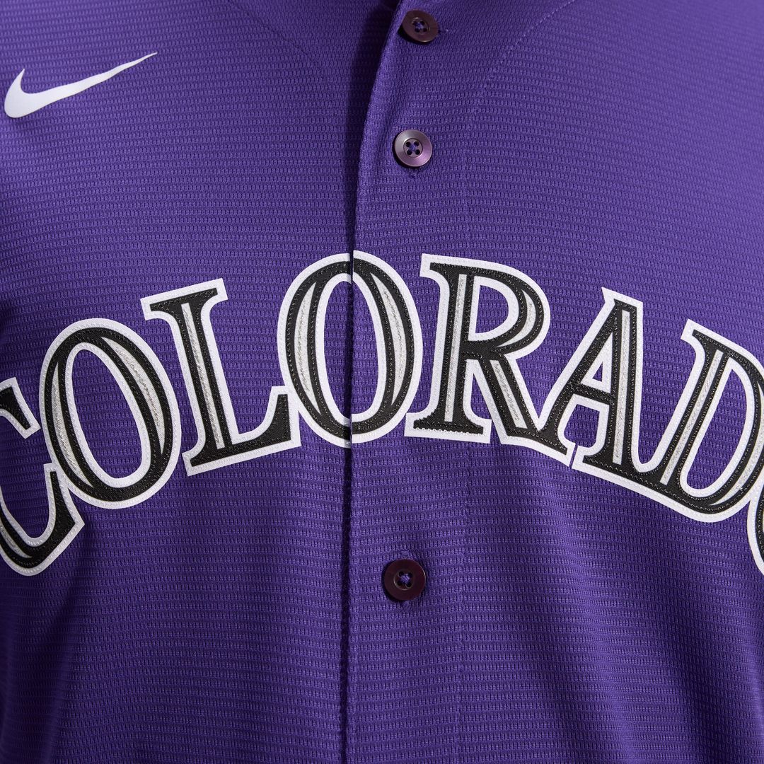 Colorado Rockies Alternate Replica Team Jersey - Purple