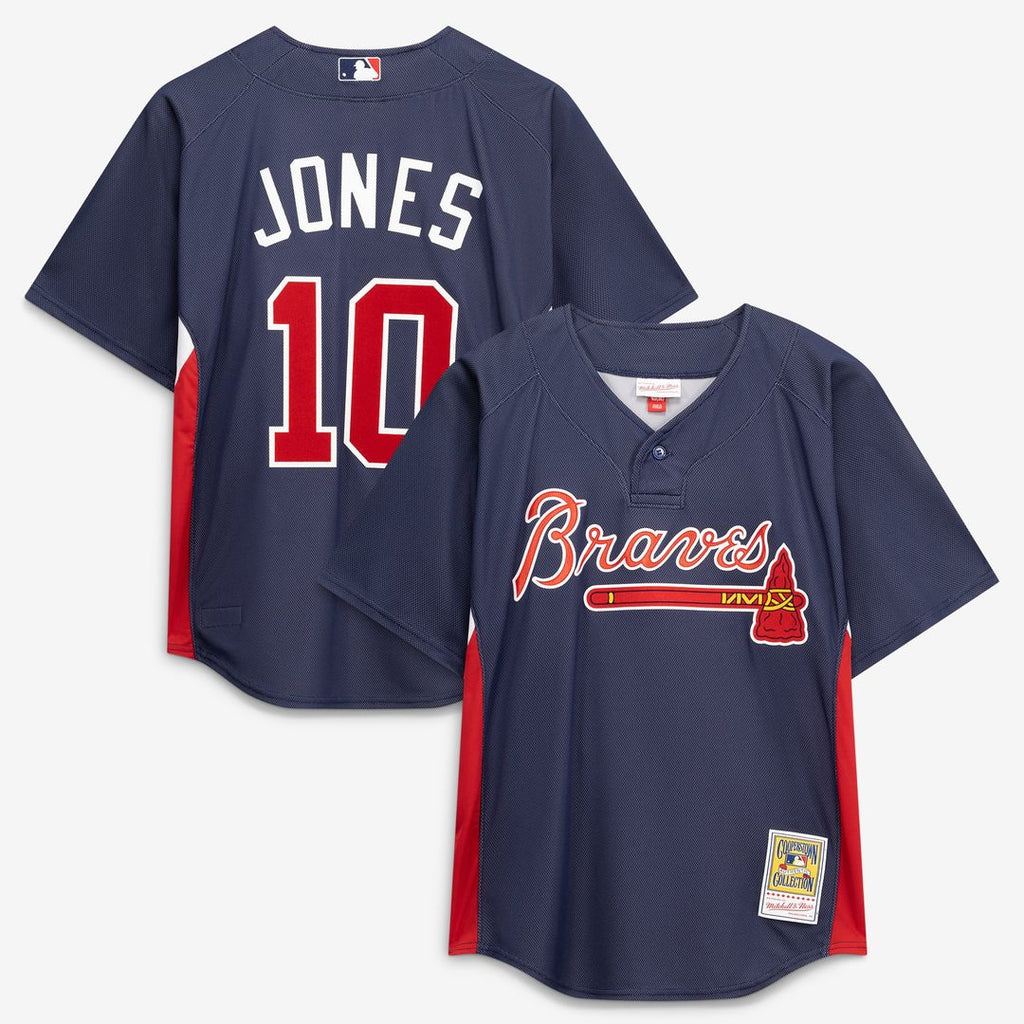 Chipper Jones Atlanta Braves Authentic Batting Practice Jersey - Navy