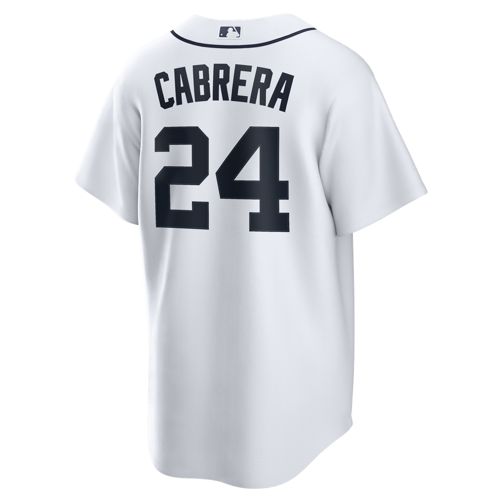 Miguel Cabrera Detroit Tigers Home Retired Player Replica Jersey - White
