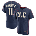 José Ramírez Cleveland Guardians City Connect Authentic Sponsor Patch Jersey - Navy