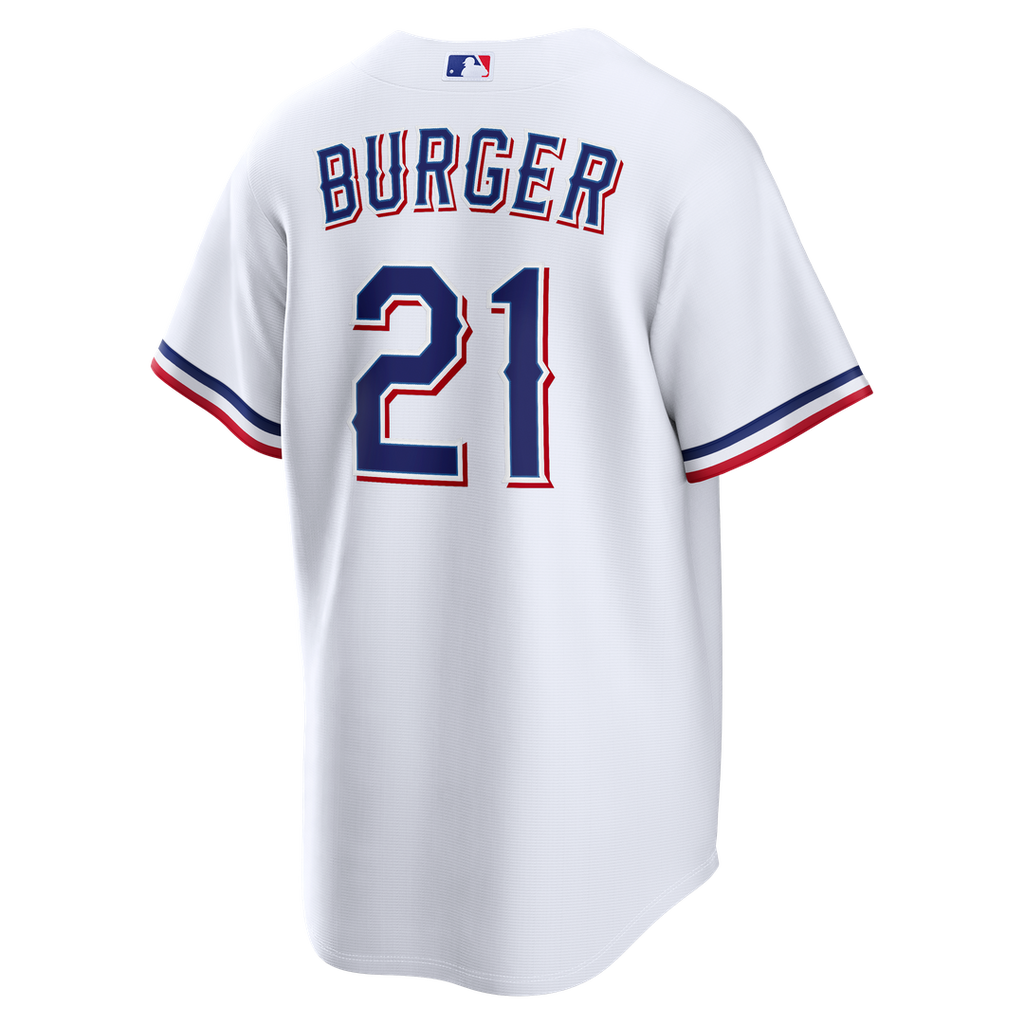 Jake Burger Texas Rangers Home Replica Jersey - White