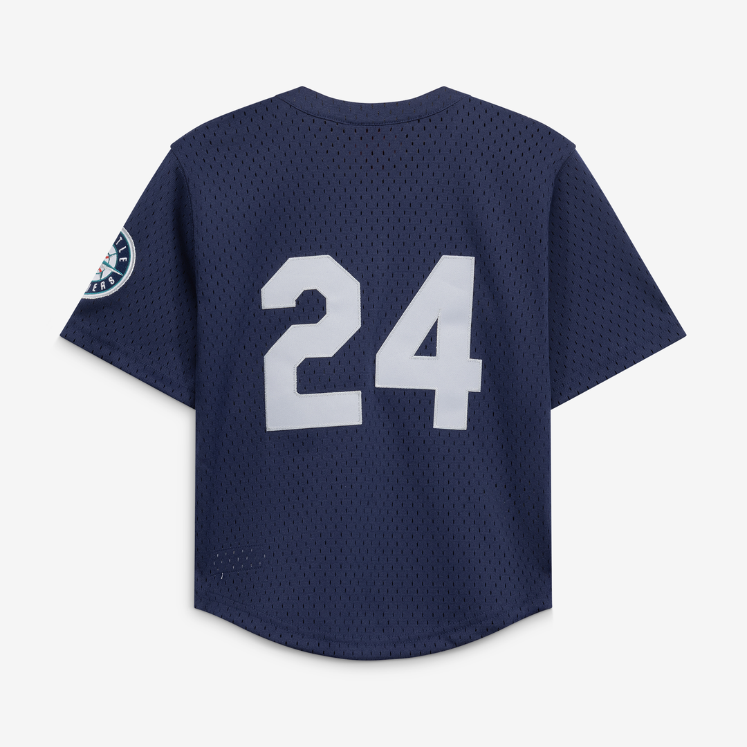 Ken Griffey Jr. Seattle Mariners Toddler Cooperstown Collection Mesh Batting Practice Jersey - Navy