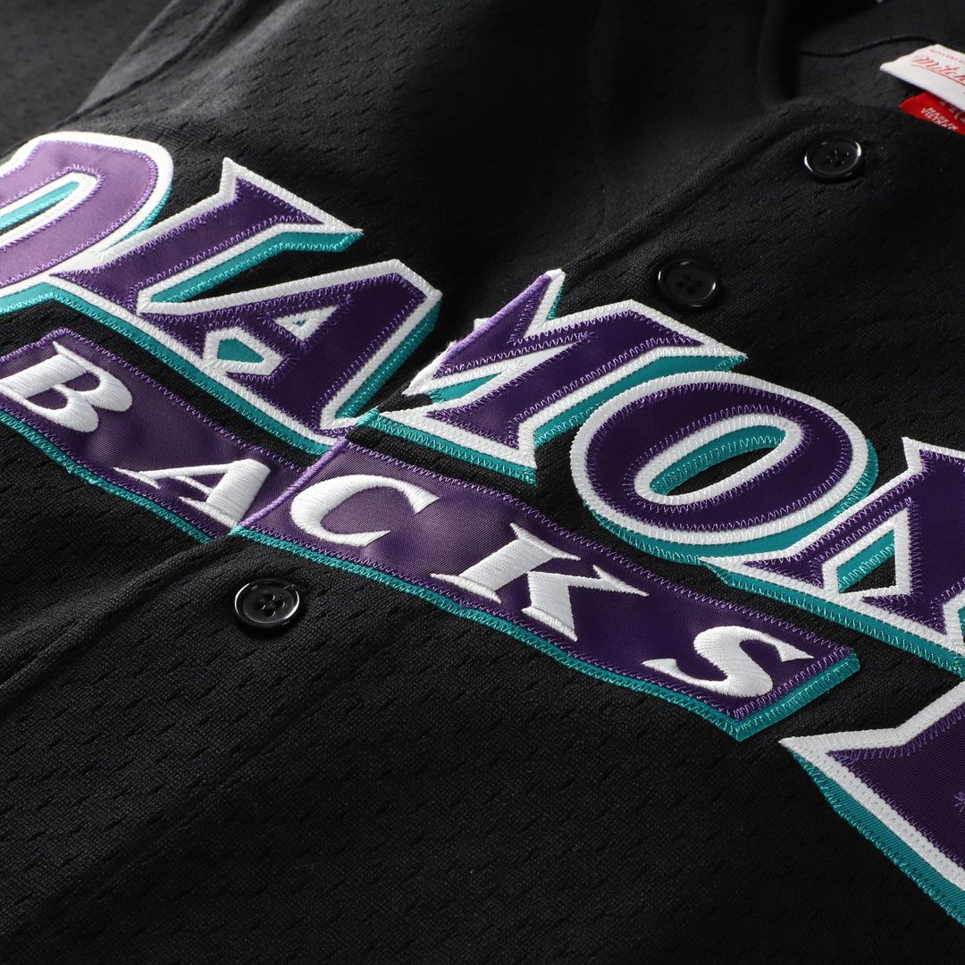Randy Johnson Arizona Diamondbacks Big & Tall Cooperstown Mesh Batting Practice Jersey - Black