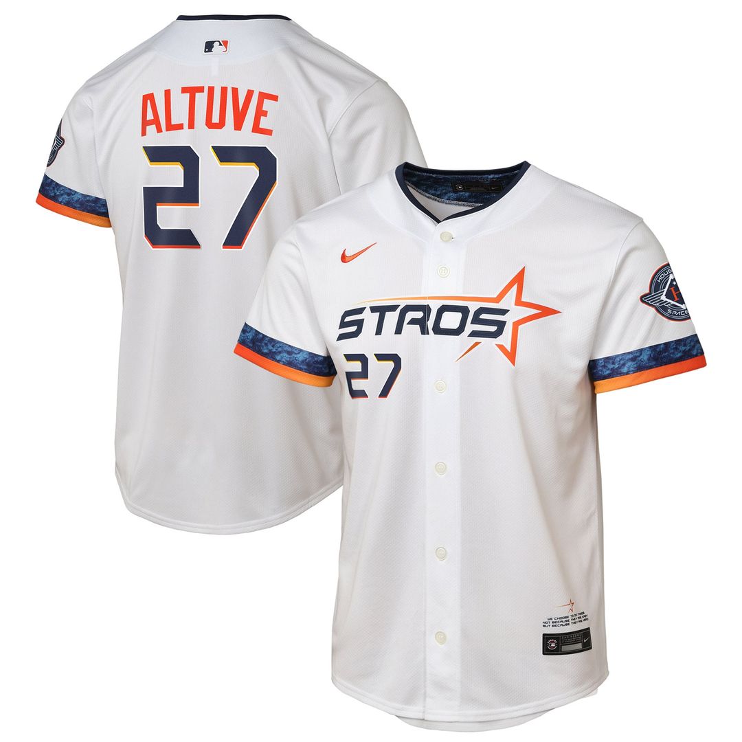 Jose Altuve Houston Astros Youth 2025 City Connect Limited Player Jersey - White