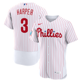 Bryce Harper Philadelphia Phillies Home Authentic Sponsor Patch Jersey - White