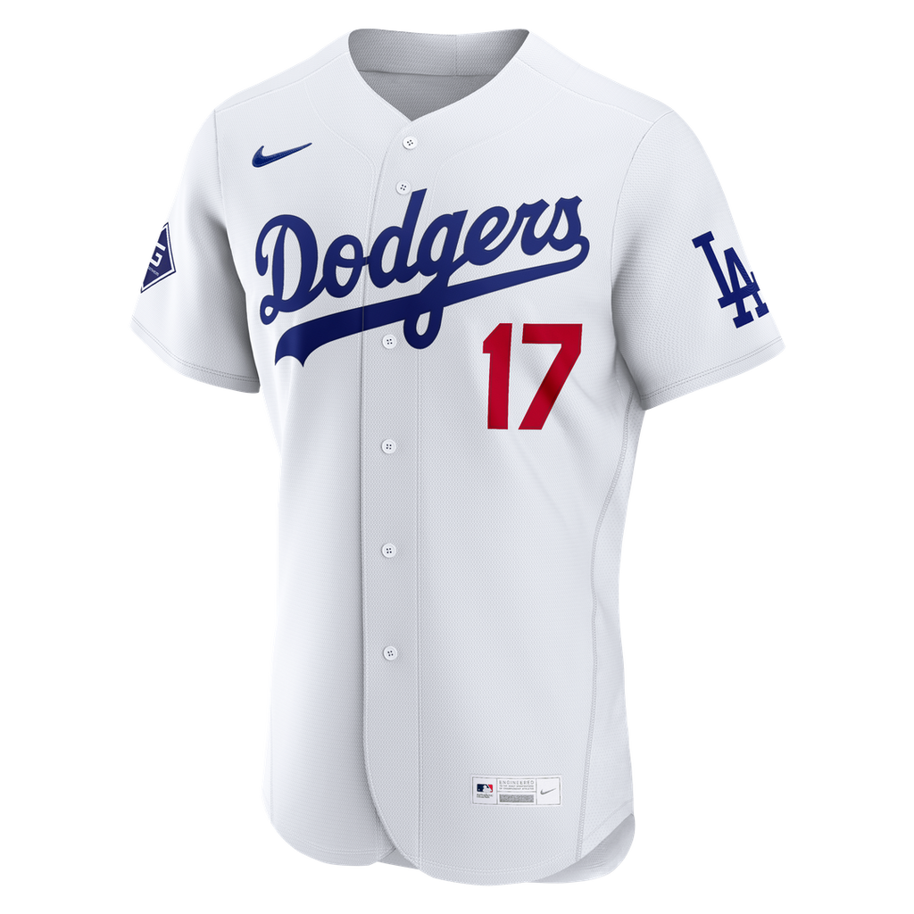 Shohei Ohtani Los Angeles Dodgers Home Authentic Sponsor Patch Jersey - White
