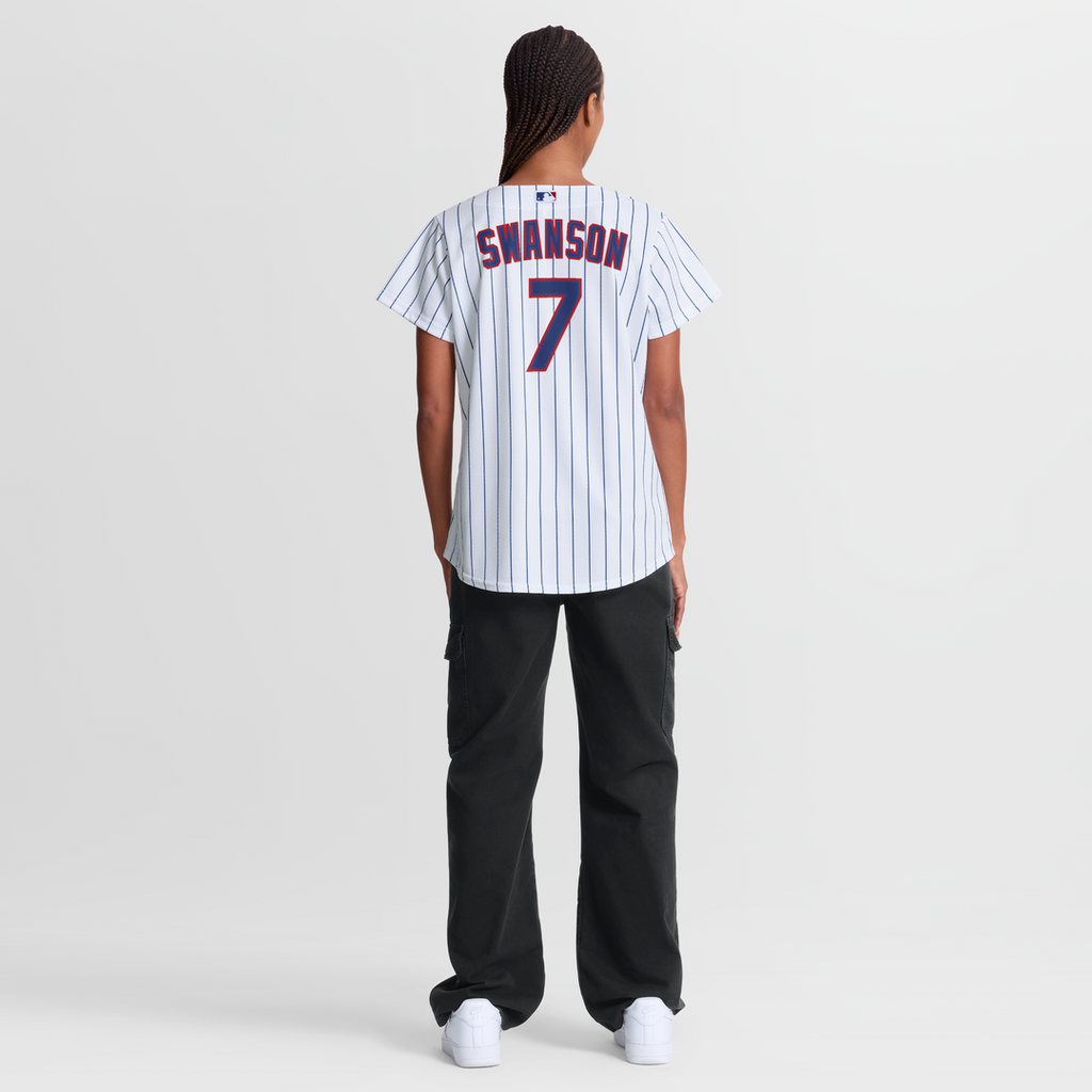 Dansby Swanson Chicago Cubs Women's Home Replica Jersey - White