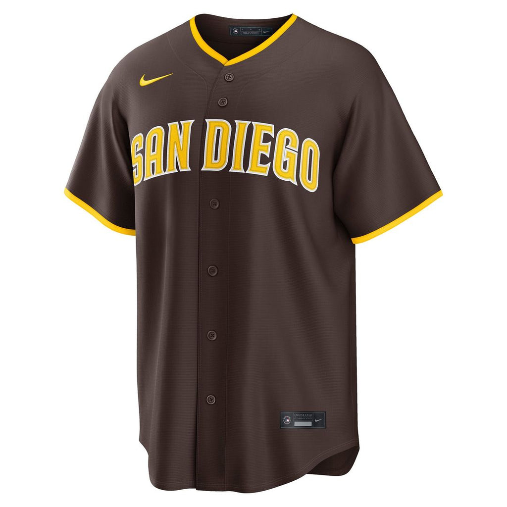 San Diego Padres Road Replica Jersey - Brown