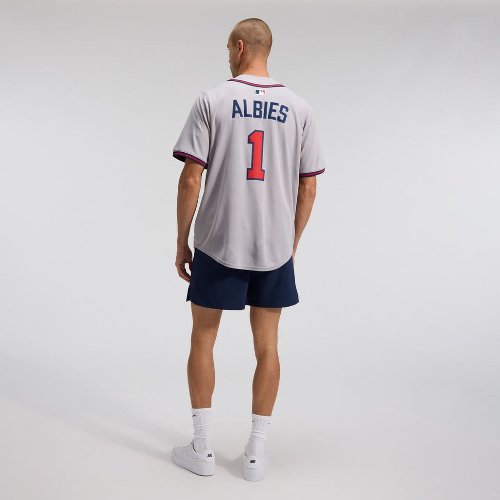 Ozzie Albies Atlanta Braves Road Limited Player Jersey - Gray