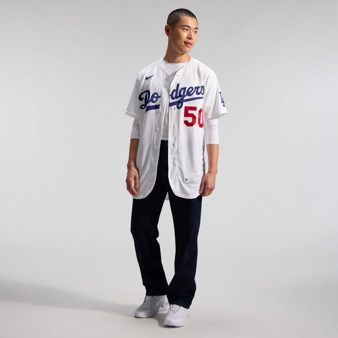 Mookie Betts Los Angeles Dodgers Home Authentic Jersey - White